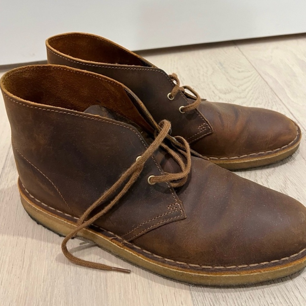 Clark’s desert Chukka Leather Boots Sz 41/8 men’s - Picture 8 of 8